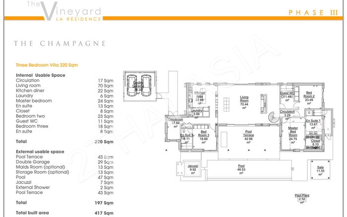 The Vineyard La Residence, Pattaya, East Pattaya - photo, price, location map