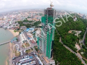 Waterfront Suites & Residences - aerial photos of construction