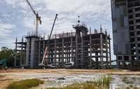 Construction site of Savanna Sands Condo