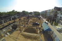 Beach 7 Condominium - aerial photos of construction site