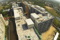 Amazon Residenece - aerial photos of construction site